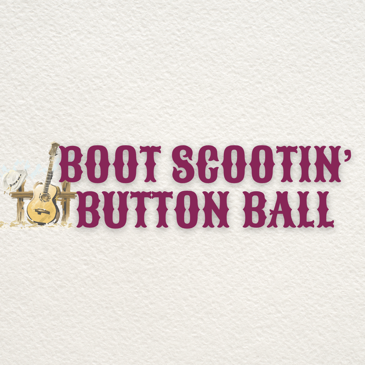 Boot Scootin' Button Ball - logo